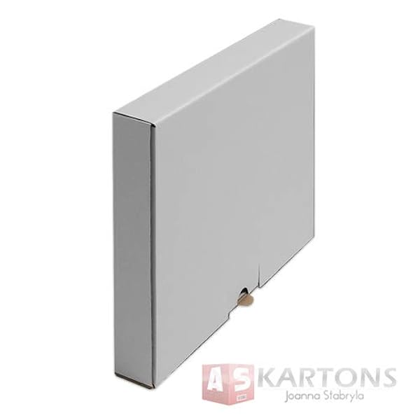 Cartones grandes DIN A4, 320 x 225 x 50 mm, cartón plegable, tamaño grande, cantidad a elegir, color blanco